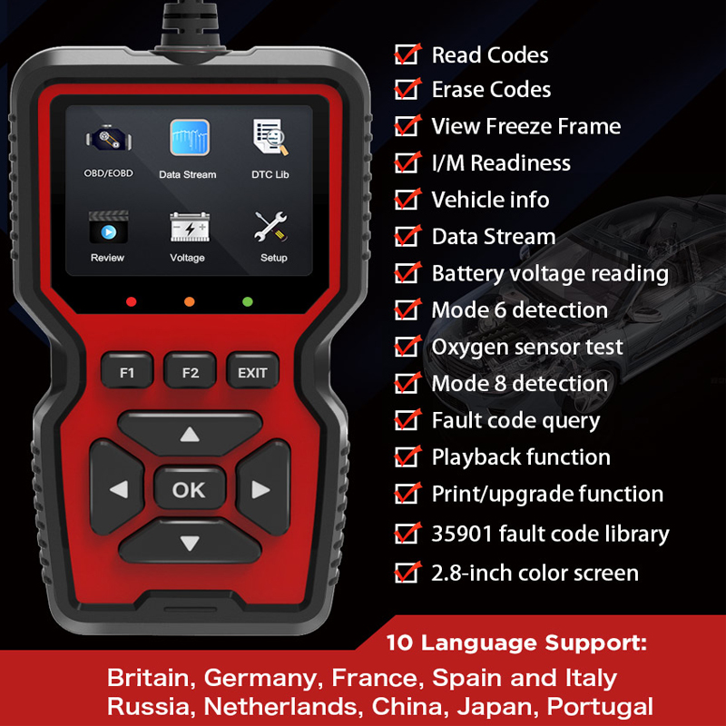 V519 OBDII Code Reader Car Dia - Car Diagnostic Tool recension och pris