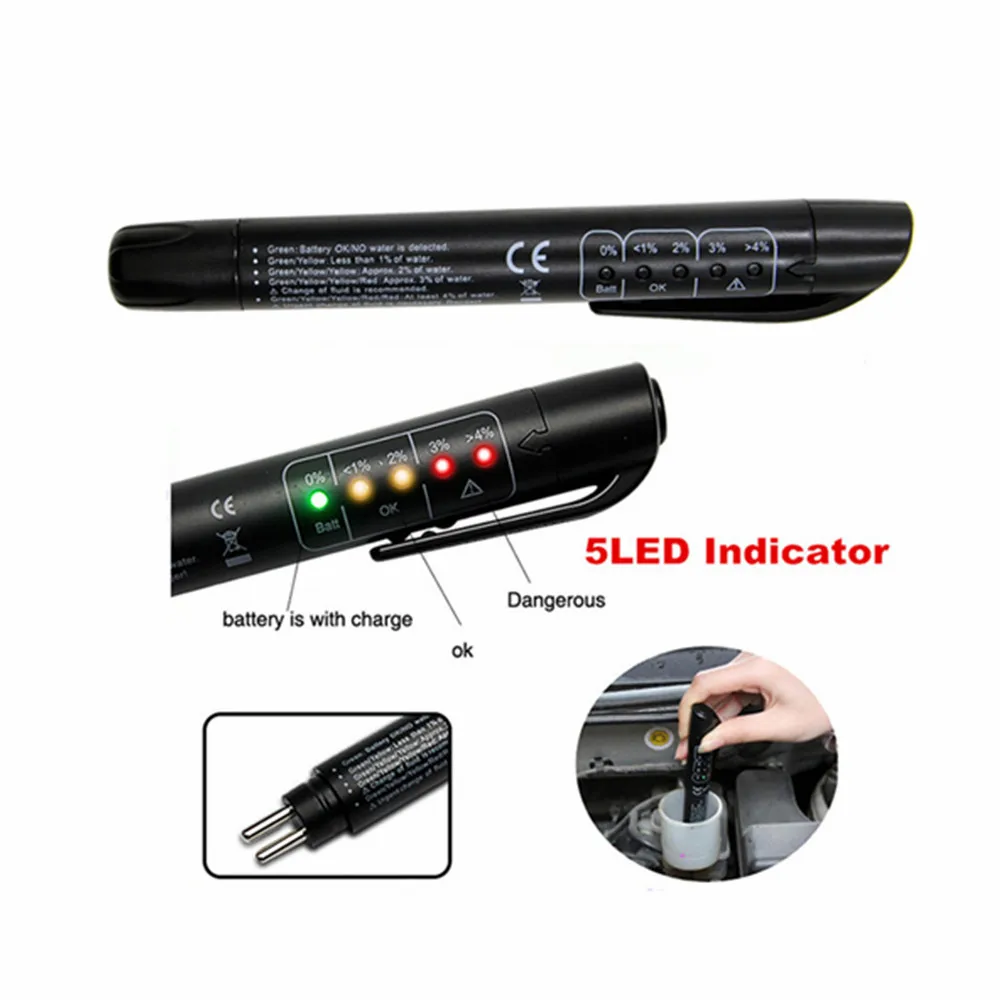 Car Brake Fluid Tester 5 Leds  - Car Diagnostic Tool recension och pris